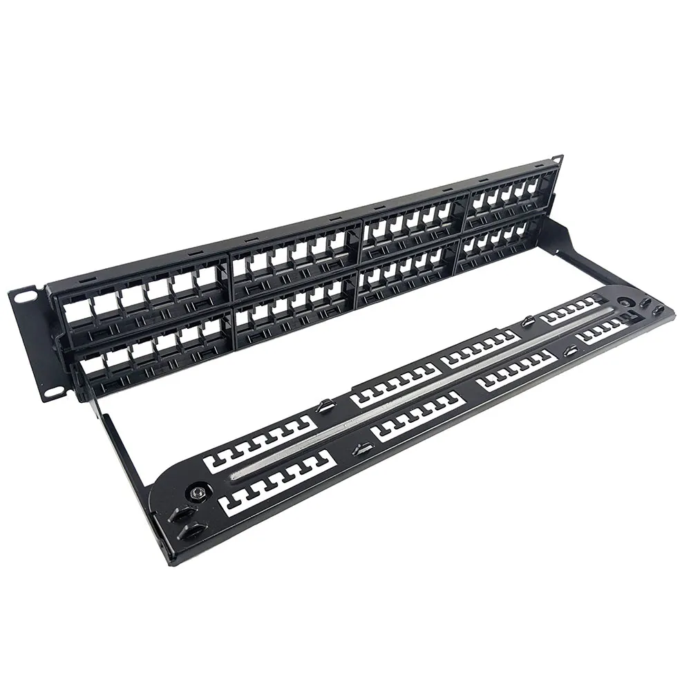 Simply45 48-port keystone patchpanel 19" usamlet 1U