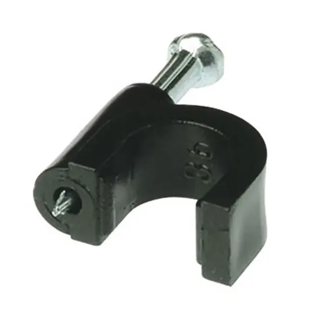 Simply45 900-BK kabelclips 8 mm sort 100 stk