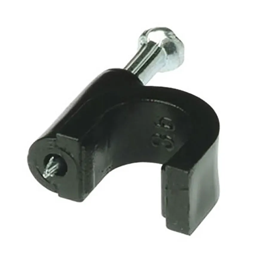 Simply45 900-BK kabelclips 8 mm sort 100 stk