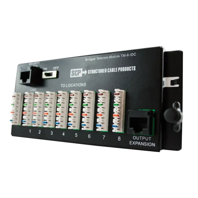 Simply45 TM-8-IDC telecom modul 1x8 IDC
