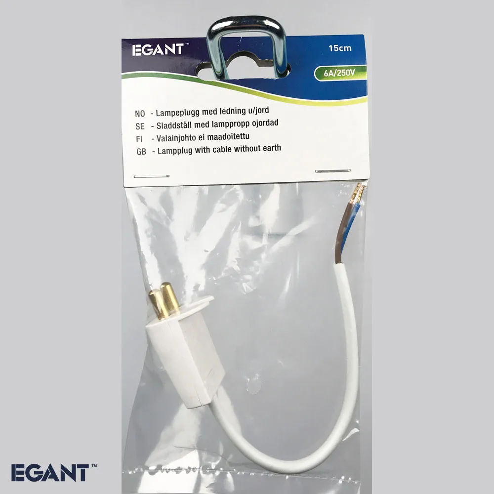 EGANT lampestik ujordet med 15 cm kabel