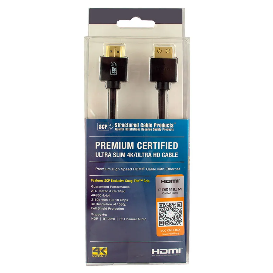 Simply45 991UHD-1M HDMI-kabel 1 m ultraslim 4K