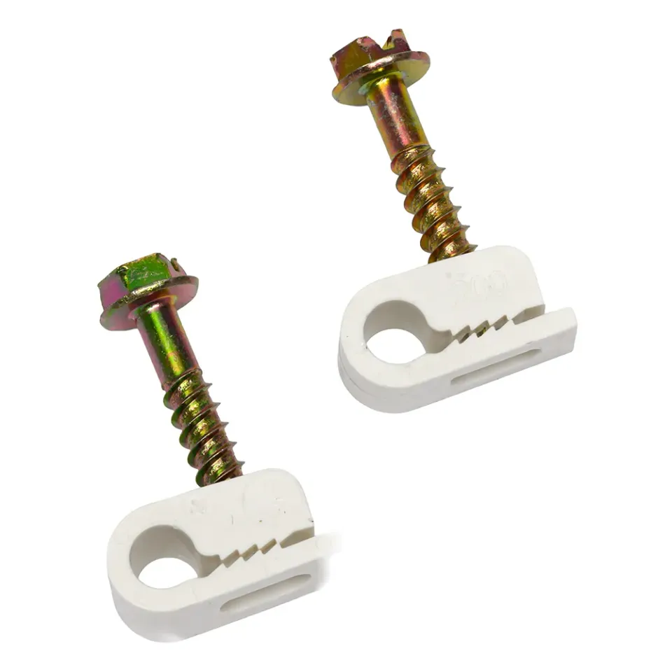 Simply45 G4WH kabelclips Cat5e skrueclips hvid 100 stk