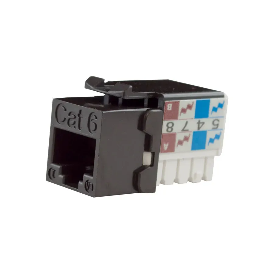 Simply45 CAT6-JACK-BN keystone jack brun Cat6