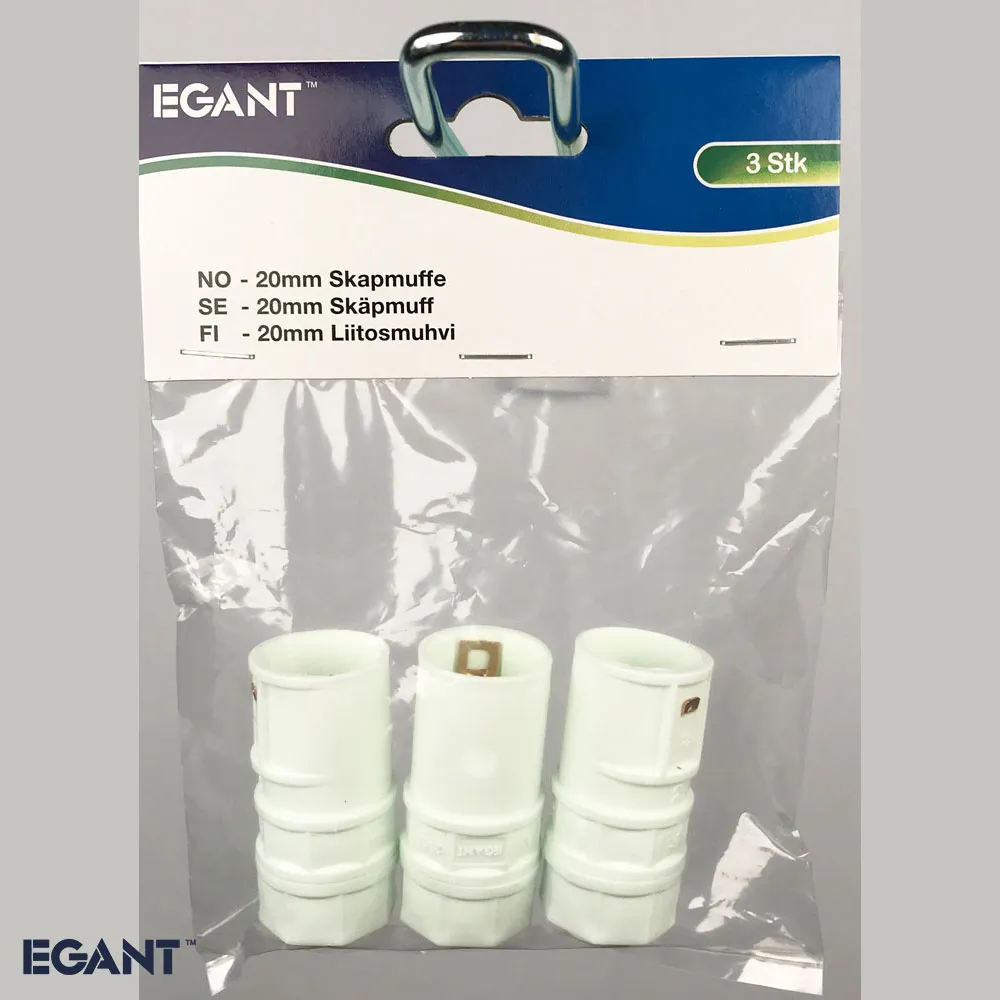 EGANT flexrør muffe ø20 mm samlemuffe