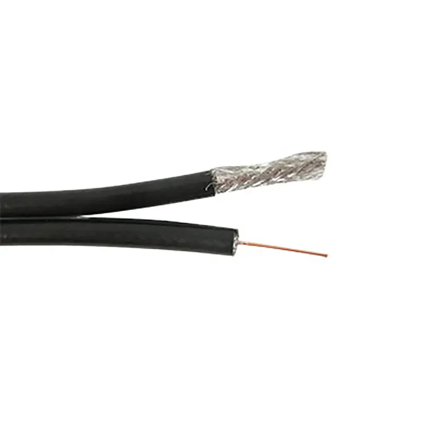 Simply45 RG6/U-S-CCS-BK-RIB koaksialkabel siamesisk 152m sort