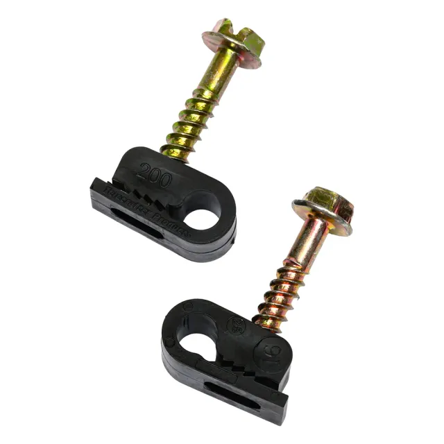 Simply45 G4BK kabelclips sort Cat5e 100 stk skrue