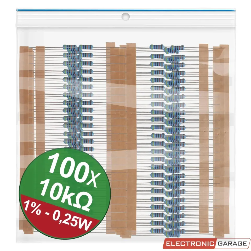 Electronic Garage modstande 10 kΩ 0,25 W 100 stk