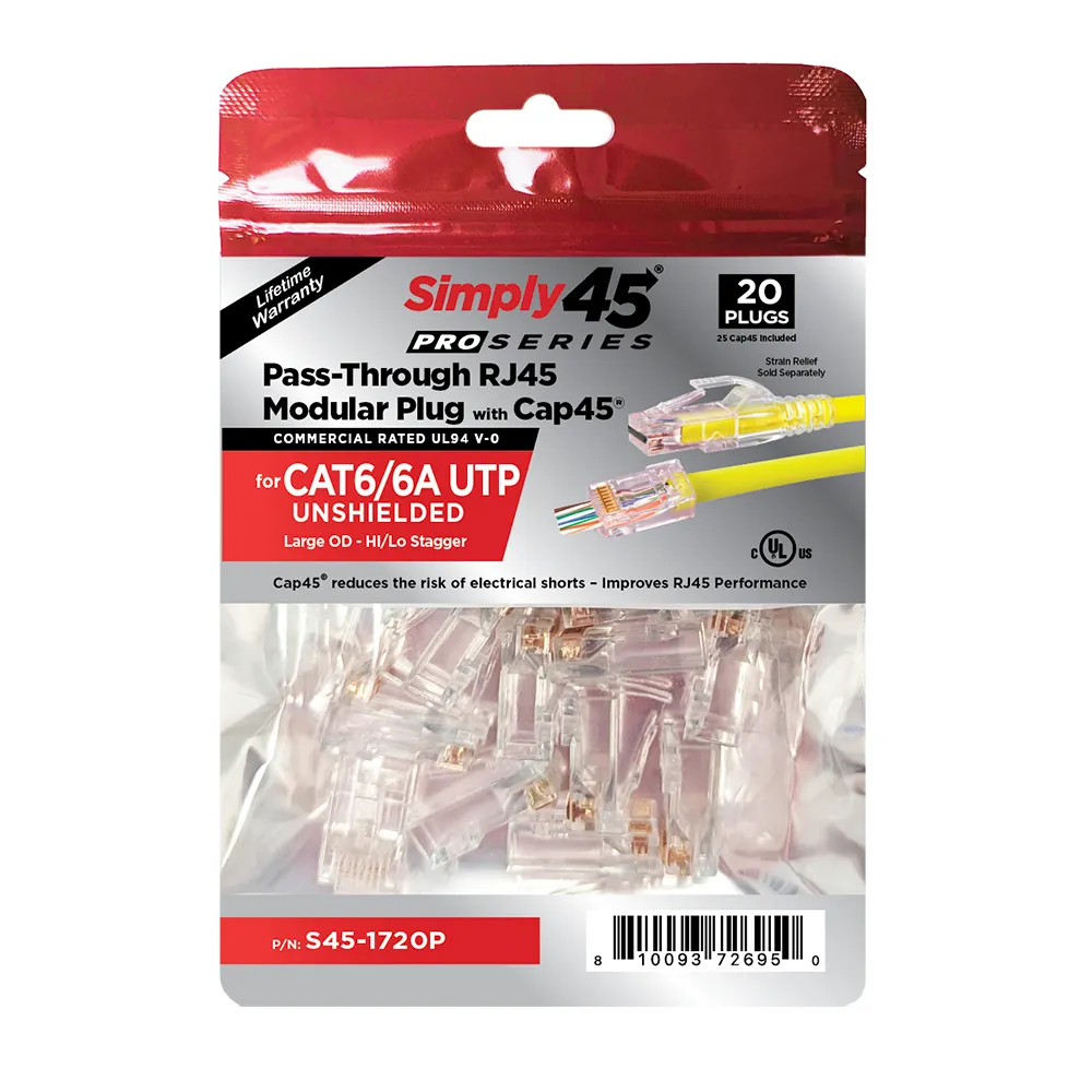 Simply45 Pro Series Cat6a installationskabel sort 305 m