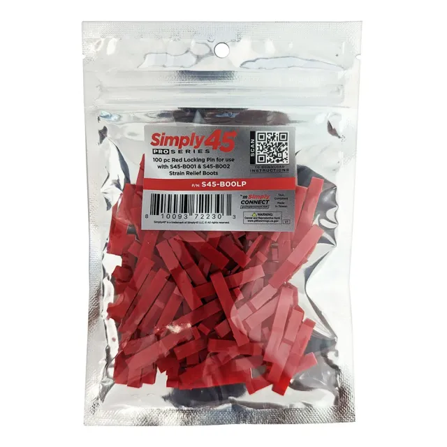 Simply45 ProSeries S45-B00LP låsestift rød 100 stk RJ45