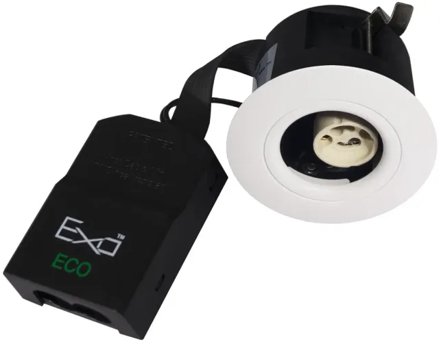 EXO ECO Medium Profile GU10 indbygningsspot hvid IP44