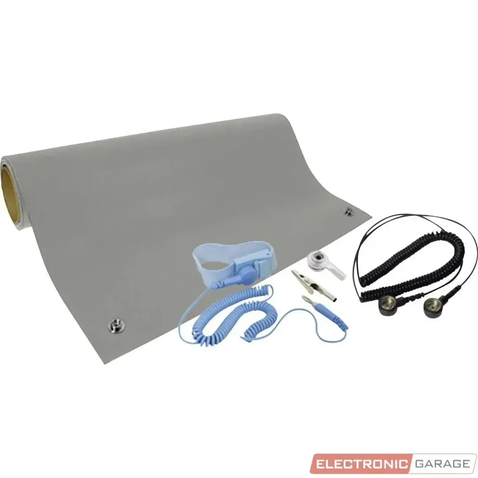Electronic Garage Premium Plus ESD bordmåtte 60x90 cm grå