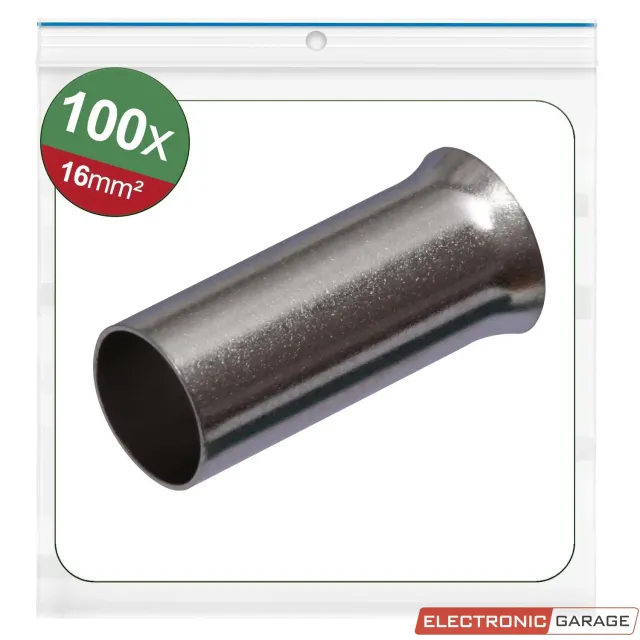 Electronic Garage EG 22C481 terminalrør 16 mm² 100 stk uisoleret