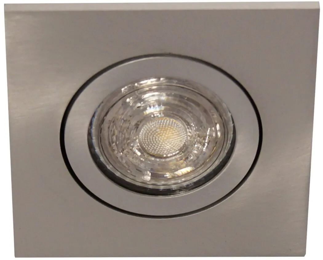 EXO 66 G2 indbygningsspot GU10 S-alu 88x88 udendørs