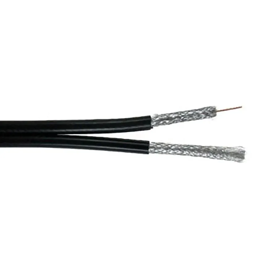 Simply45 RG6/U-S-BC-BK koaksialkabel sort 152m dual