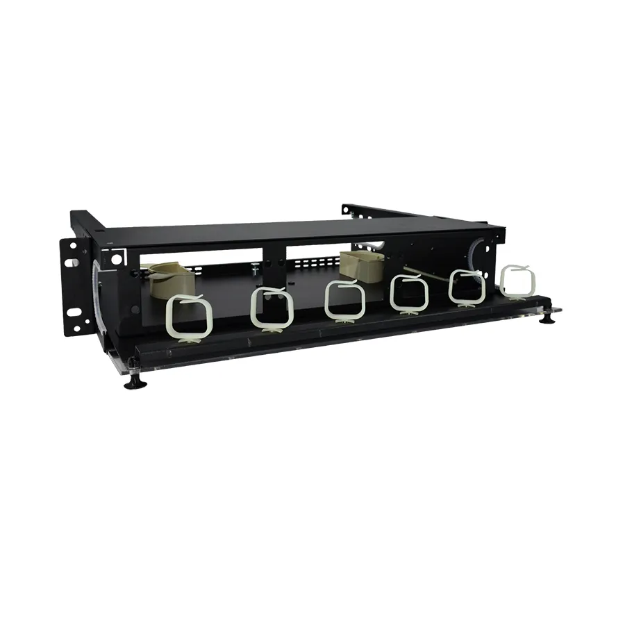 Simply45 F-ENCLGX-2RU6 fiberboks 2RU sort 6 paneler