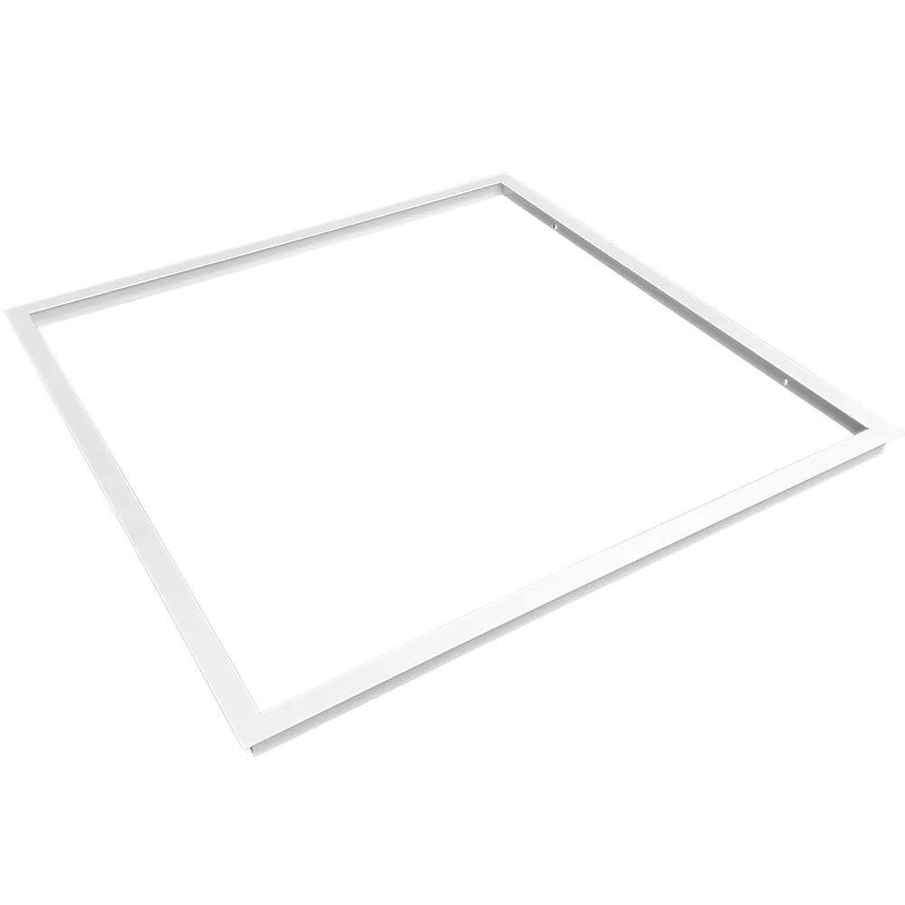 EL-Grossisten 60x60 indbygningsramme Troldtekt hvid LED