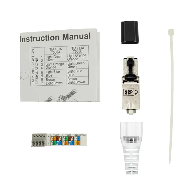 Simply45 10G-FP RJ45 stik skærmet Cat6A 10G