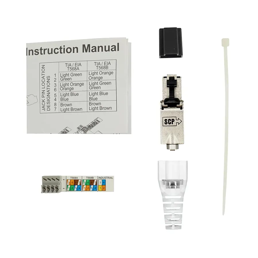 Simply45 10G-FP RJ45 stik skærmet Cat6A 10G