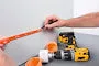 EL-Grossisten elektrikertommestok 2m orange kabelholder