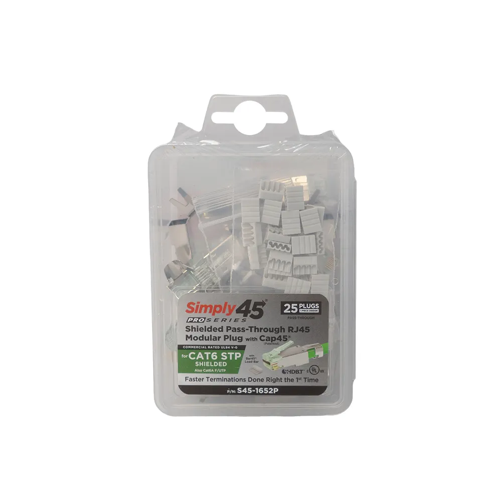 Simply45 ProSeries Cat6 RJ45 stik skærmet 25 stk