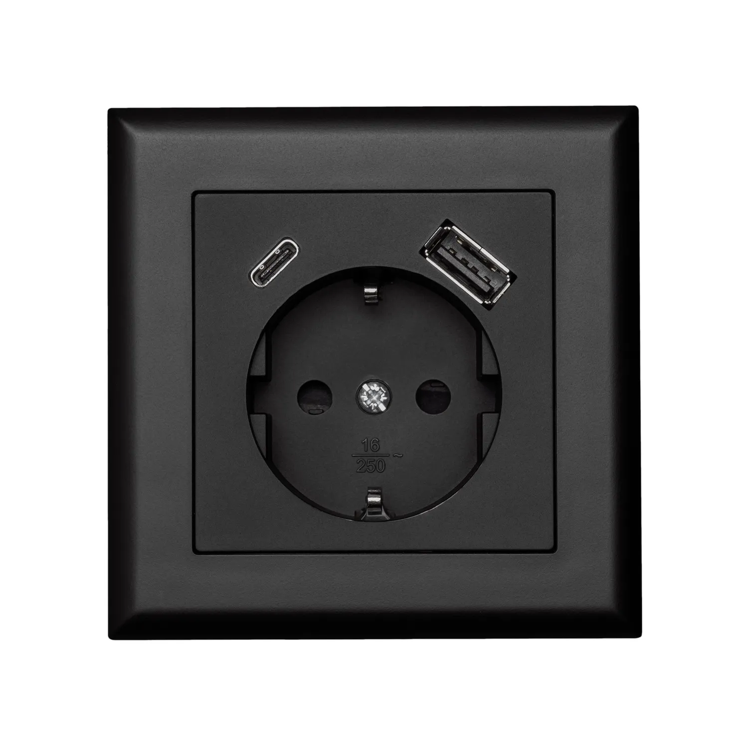 EGANT Fjord stikkontakt med jord USB A+C
