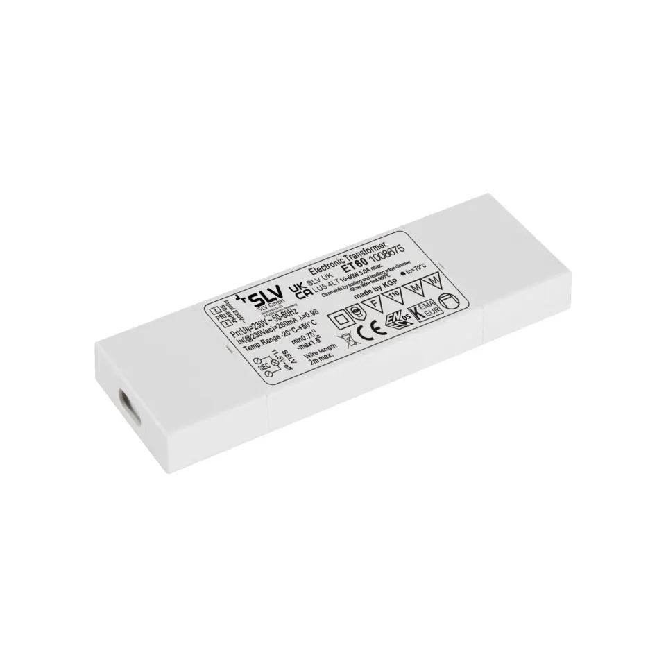 LED driver 12V 60W IP20 hvid fase-dæmpbar