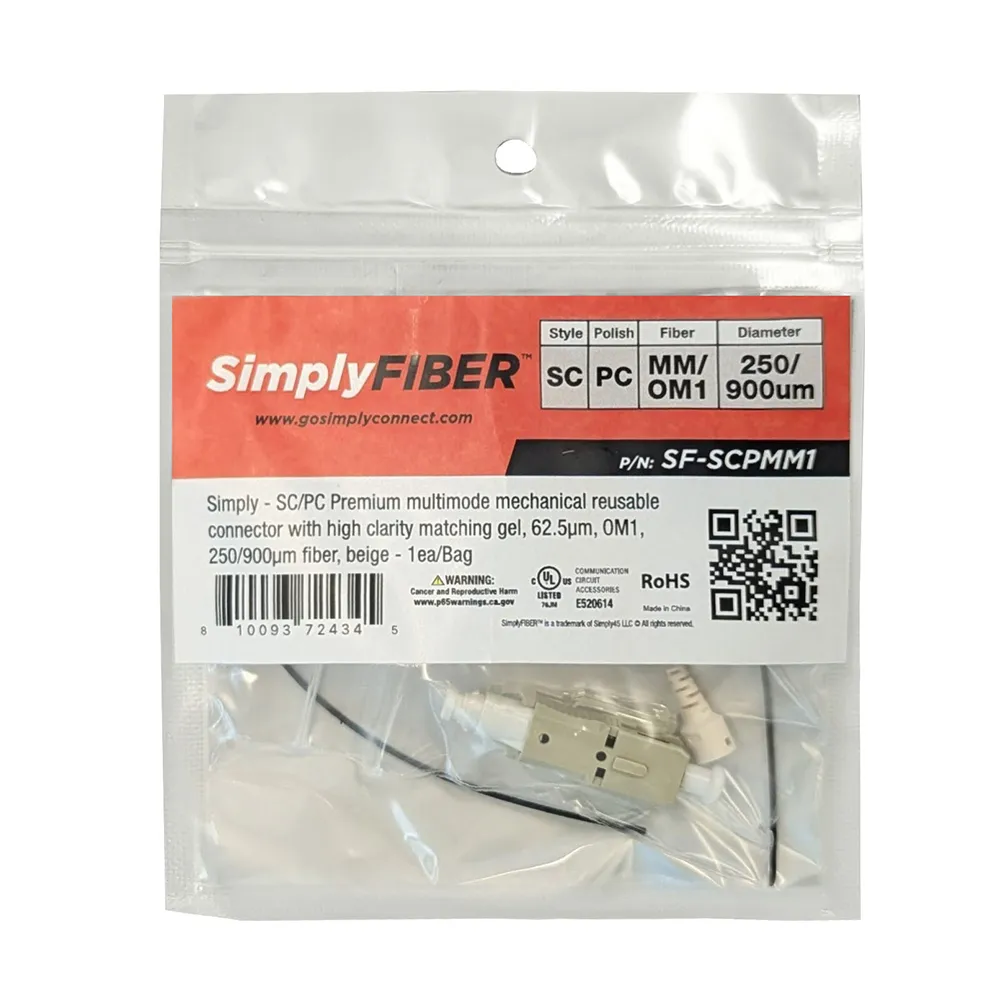 Simply45 SC/PC MM fiberkonnektor beige 1 stk