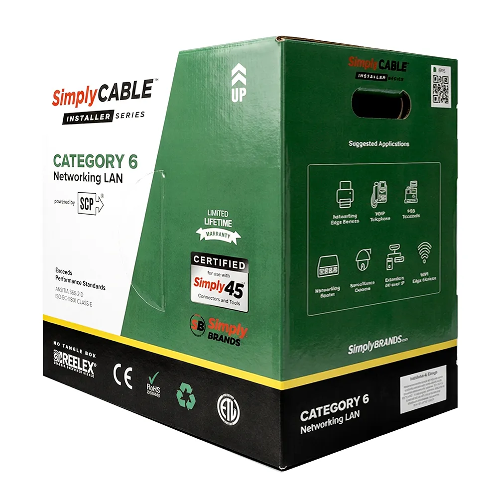 Simply45 Installer Series Cat6 netkabel grå 305 m
