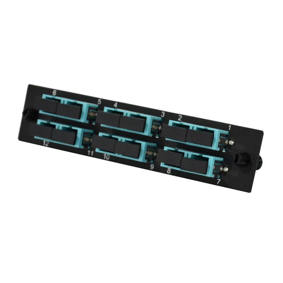 Simply45 F-LGXP-MMSC6 fiber adapterplade 6xSC aqua