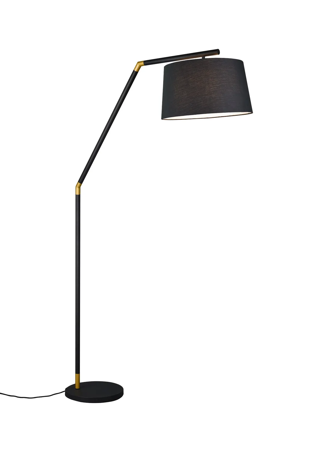 Trio Tracy gulvlampe E27 mats sort metal