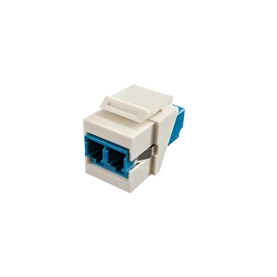 Simply45 F-KJ-SMLCLCD-WT fiber keystone jack hvid singlemode