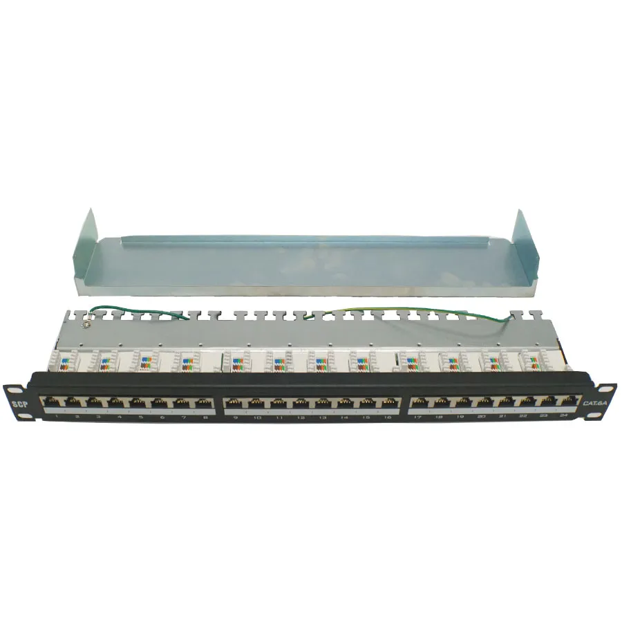 Simply45 324-6ASH patchpanel 24 port skærmet 10G 1U