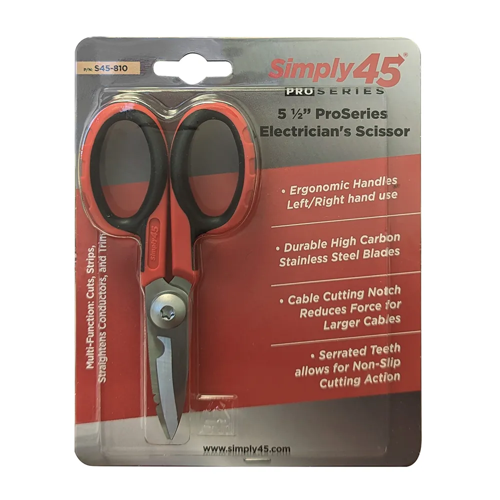 Simply45 ProSeries S45-810 elektrikersaks 5,5" 18-24 AWG