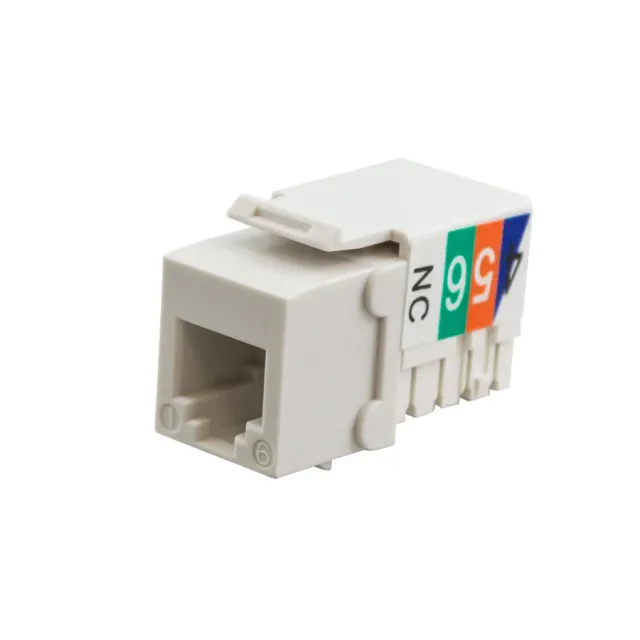 Simply45 103-WT keystone jack Cat3 hvid 50-pak