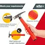 Wiha elektrikerhammer 300 g U-formet kabelhammer