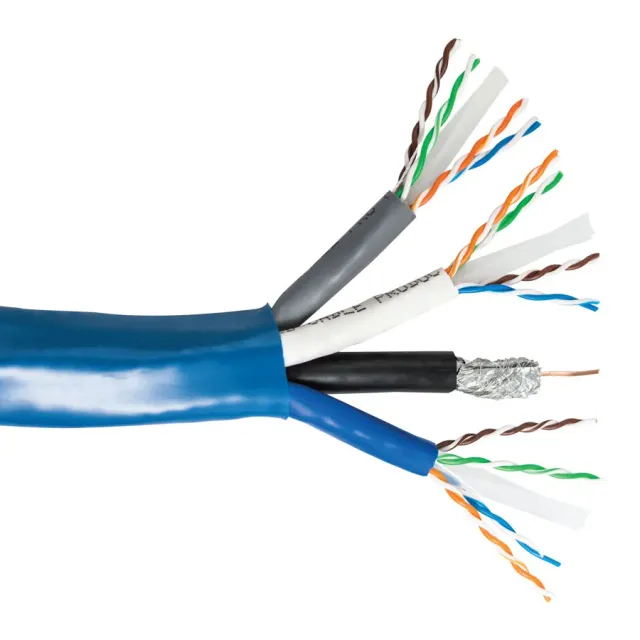 Simply45 HNC-18 installationskabel 3xCAT6+RG6 152 m
