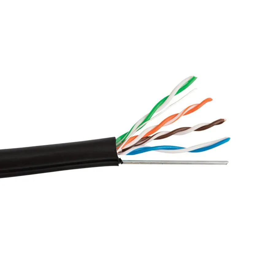 Simply45 CAT6-AER luftkabel sort 550 MHz 1000 ft