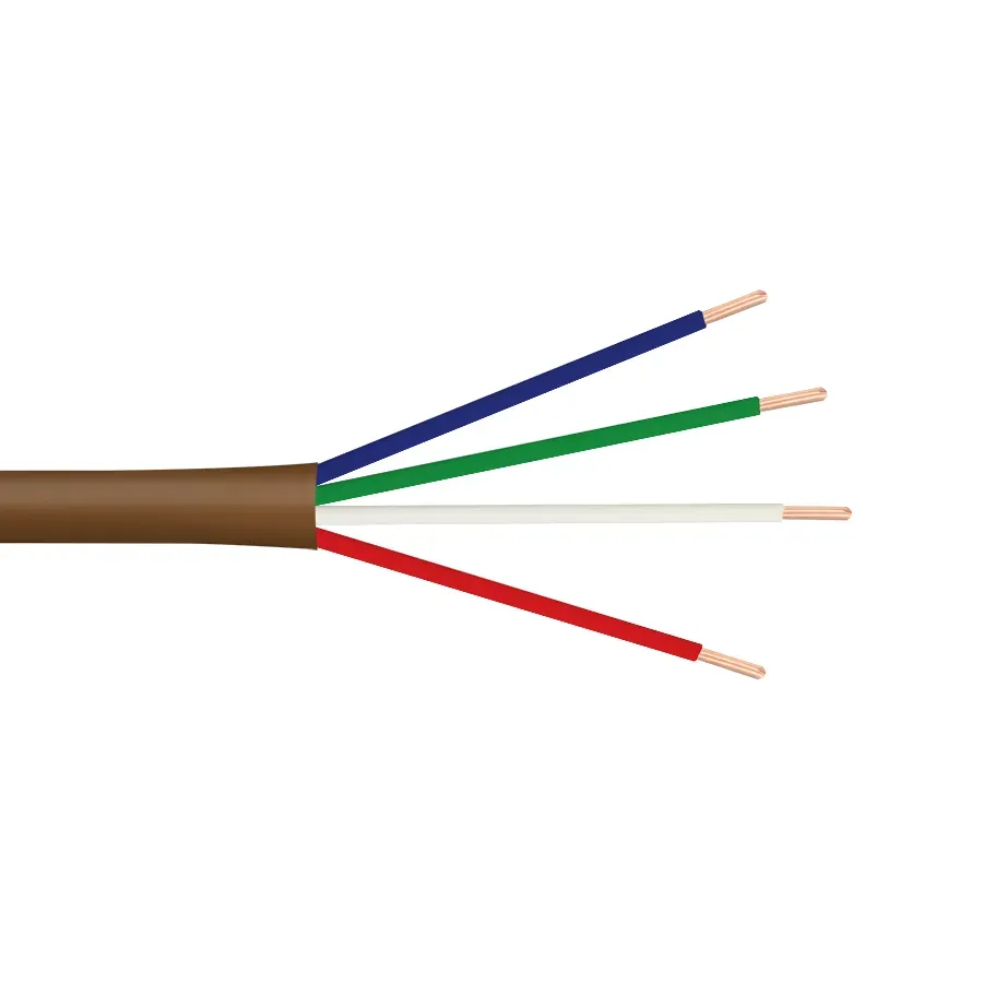 Simply45 18/4T termostatkabel brun 250 ft massiv