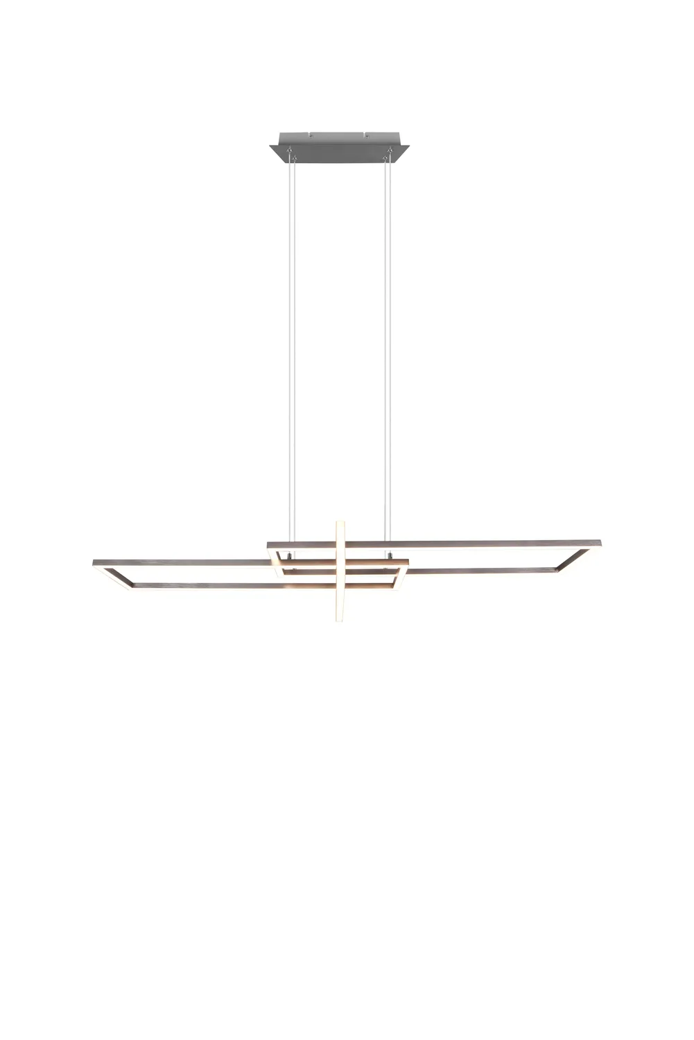 Trio Lighting Salinas pendel børstet stål LED