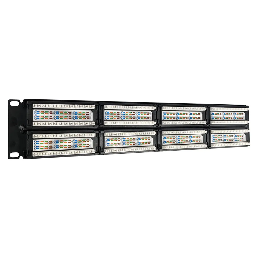 Simply45 Cat6 patchpanel 24-port UTP 19" 1U sort