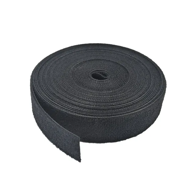 Simply45 Hook and Loop velcrobånd sort 25ft 1 tomme