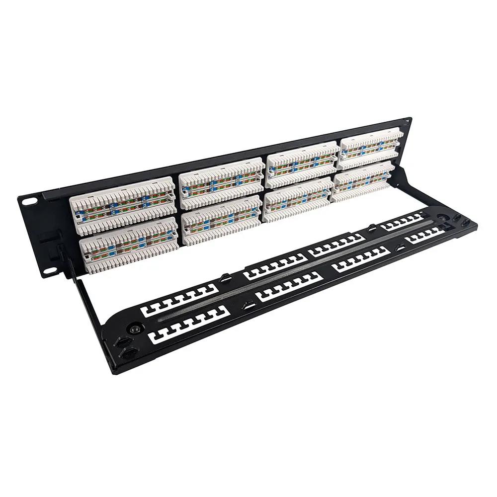 Simply45 48 Port Cat6 UTP patch panel 19" 2U