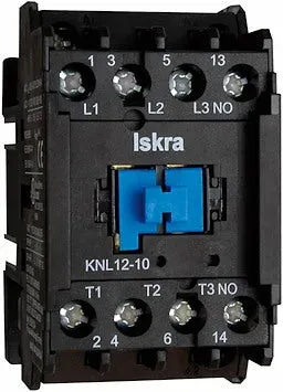 Iskra kontaktor 12A 400V 5,5kW DIN-skinne