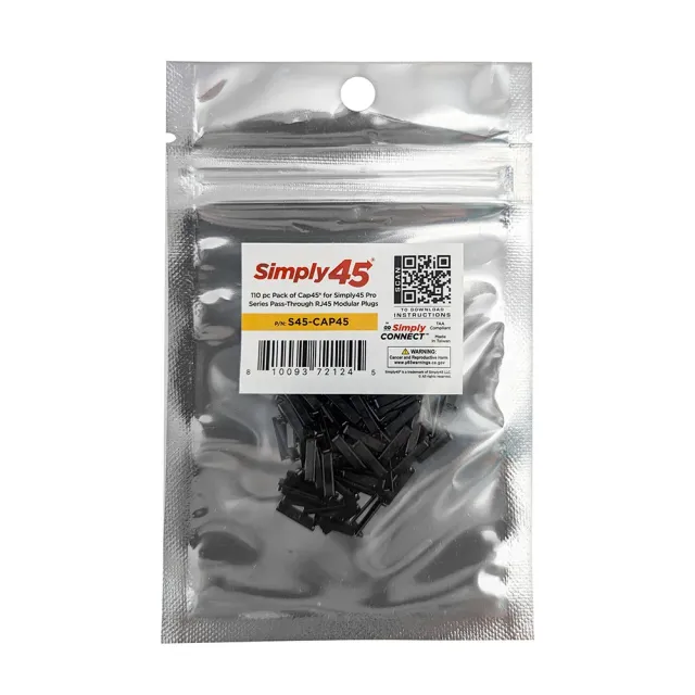 Simply45 ProSeries Cap45 hætte RJ45 144 stk