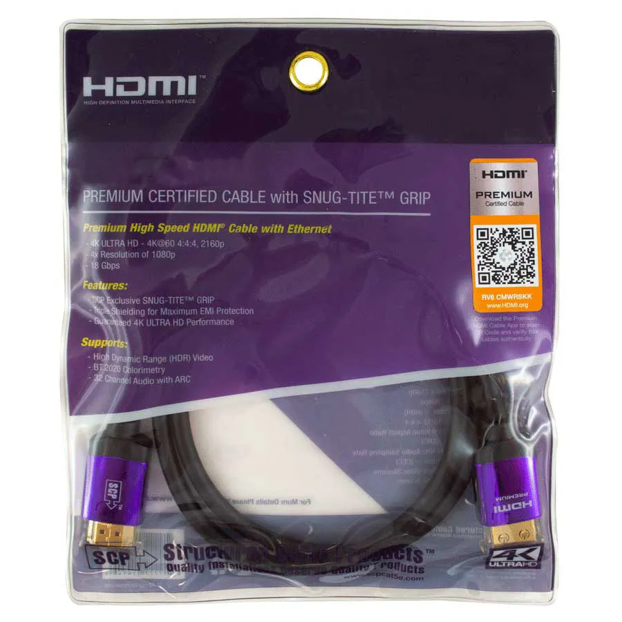 Simply45 990UHDV-10 HDMI-kabel 3m 4K Premium 1 stk