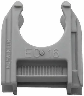 EC rørholder 16 mm grå 100 stk