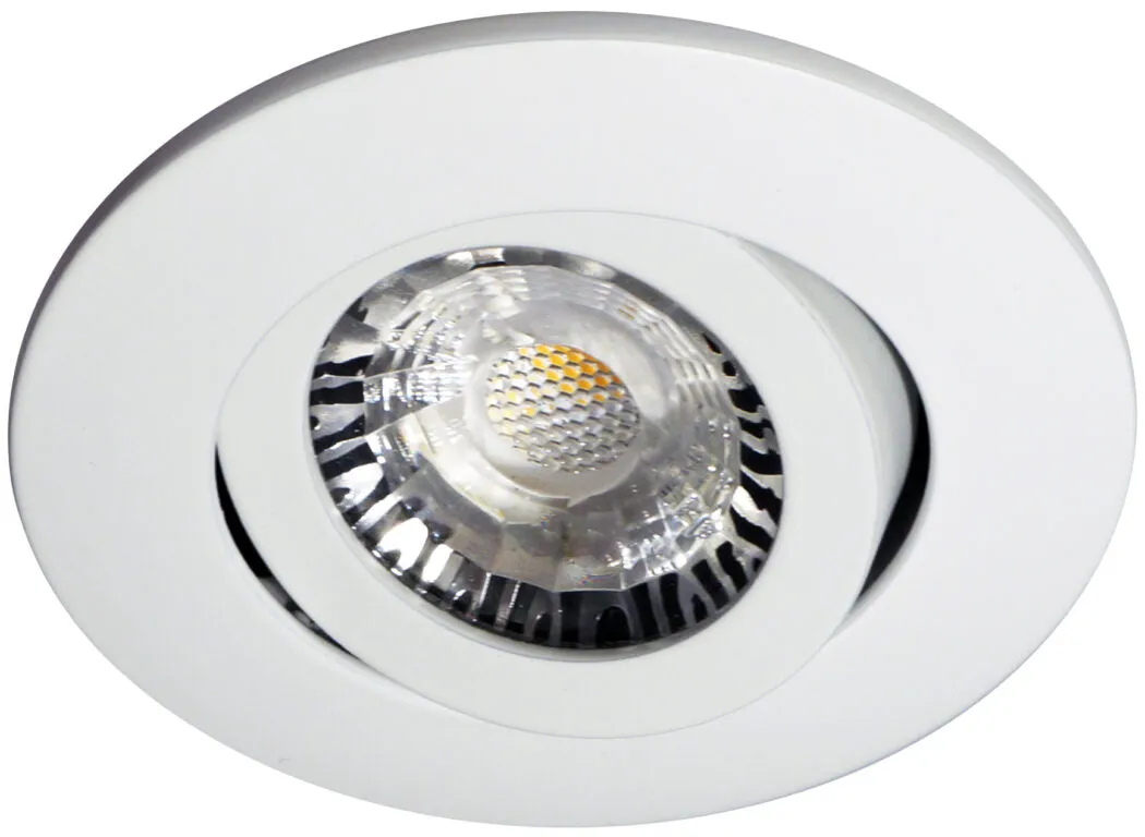 EXO ECO Medium Profile indbygningsspot GU10 hvid Ø88