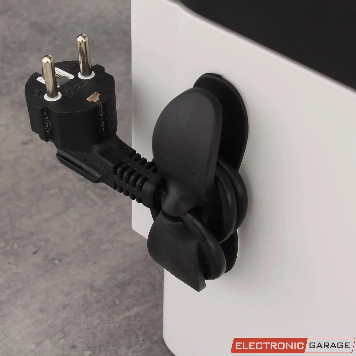 Electronic Garage kabelholder selvklæbende sort 6 stk